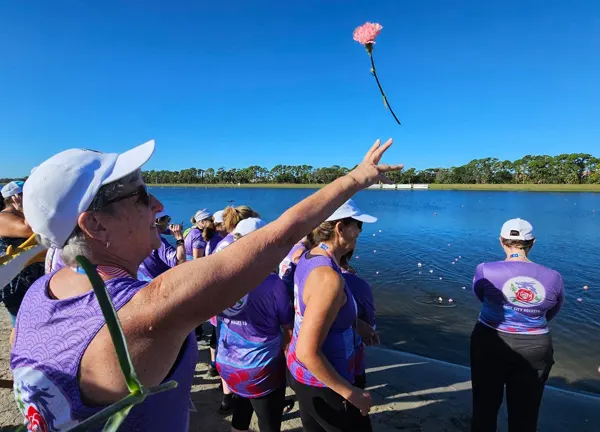 Cancer survivors honoring ceremony at the national championships in Florida in 2025