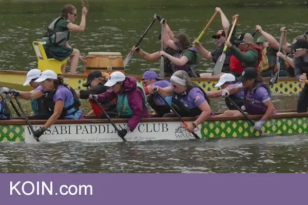 Koin.com Portland based dragon boat team is paddling in international competition